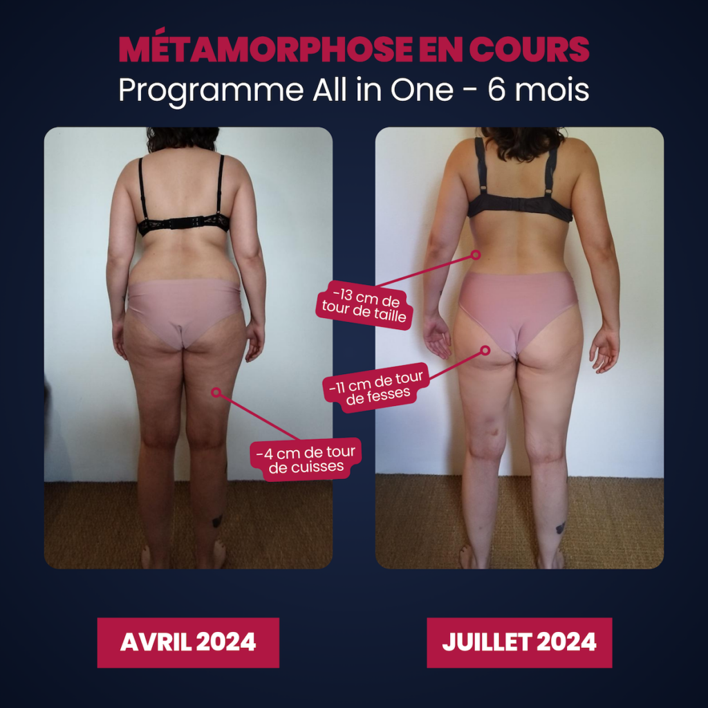 un avant après d'une personne ayant perdu du poids puis pris du muscle