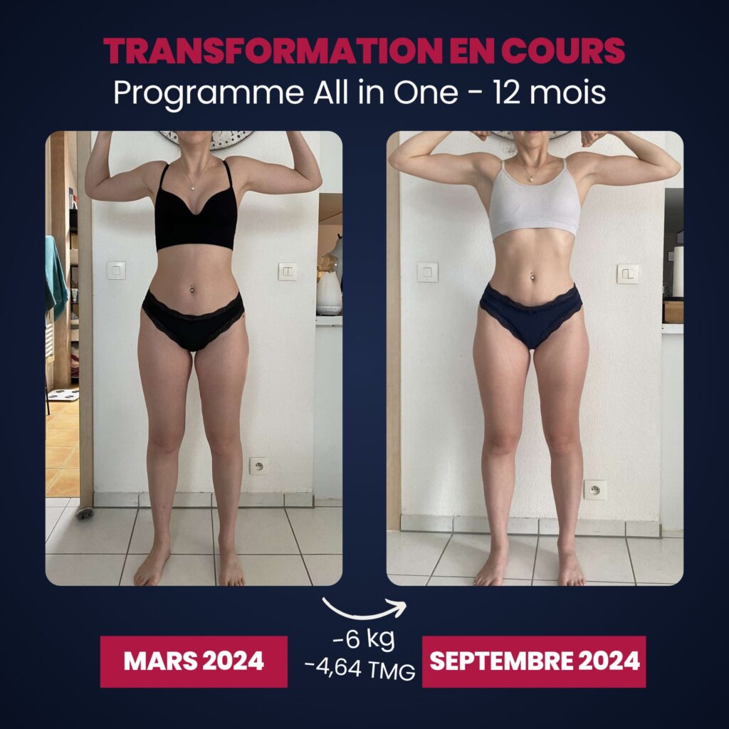 un avant après d'une personne ayant perdu du poids puis pris du muscle