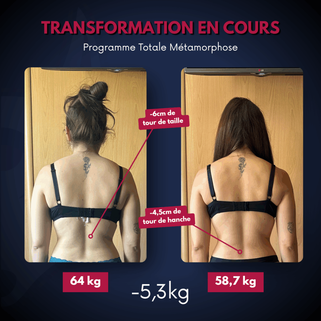 un avant après d'une personne ayant perdu du poids puis pris du muscle